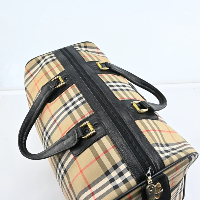 Burberry Burberrys Canvas Leather