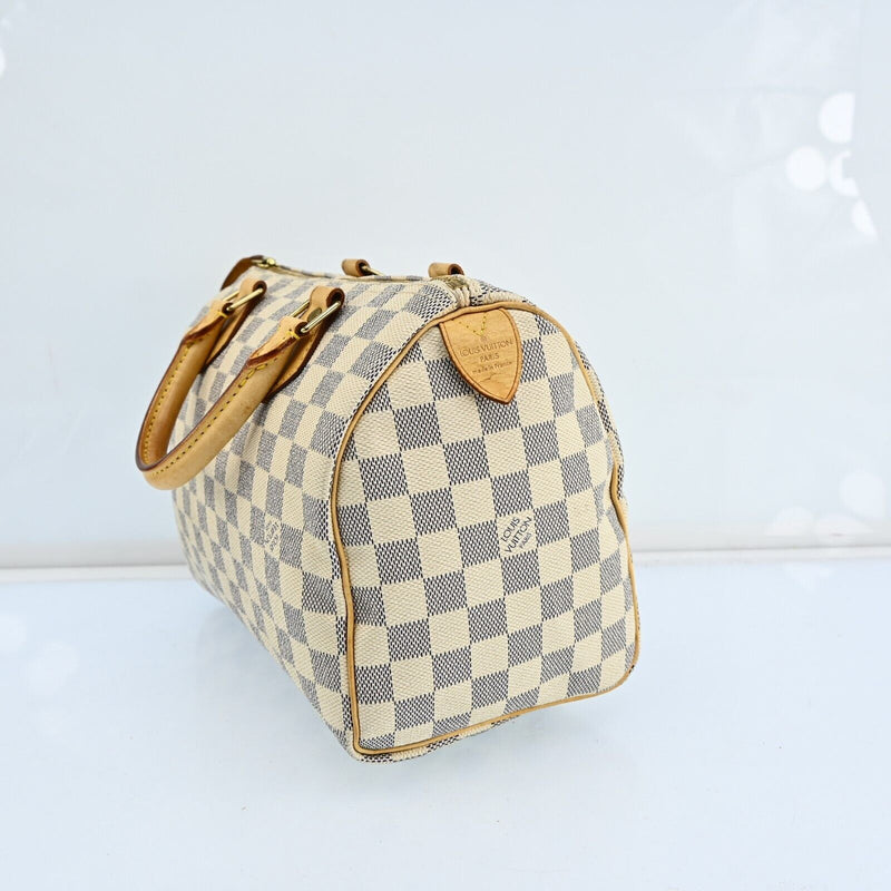 Louis Vuitton Damier Azur Speedy 25 Hand