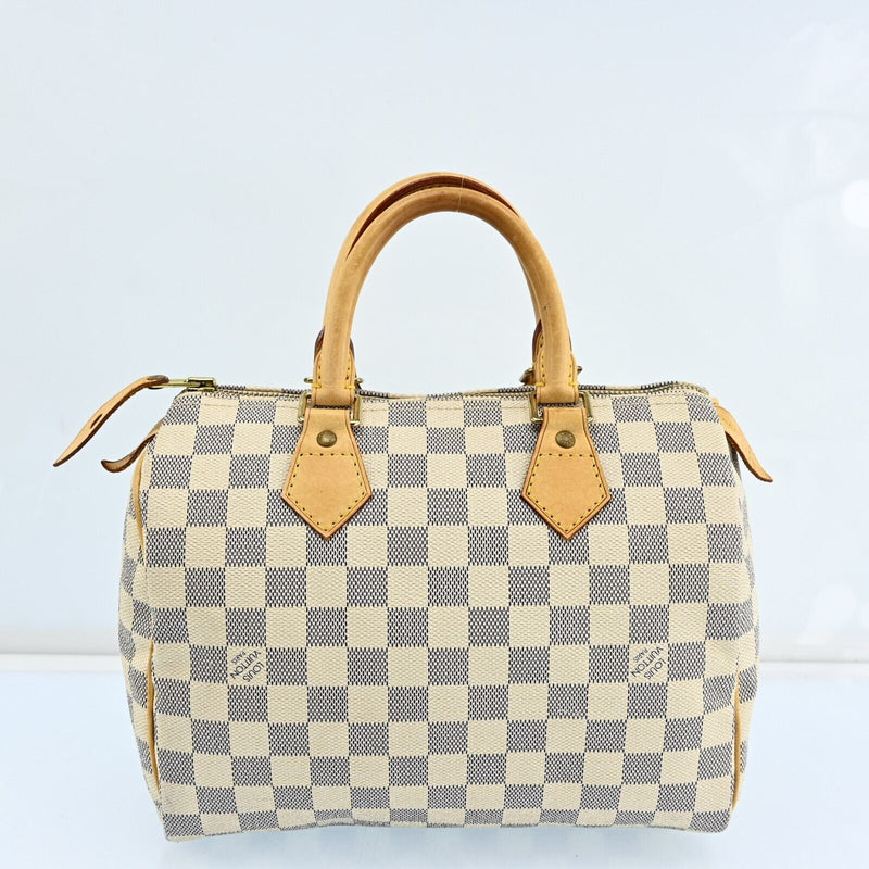 Louis Vuitton Damier Azur Speedy 25 Hand