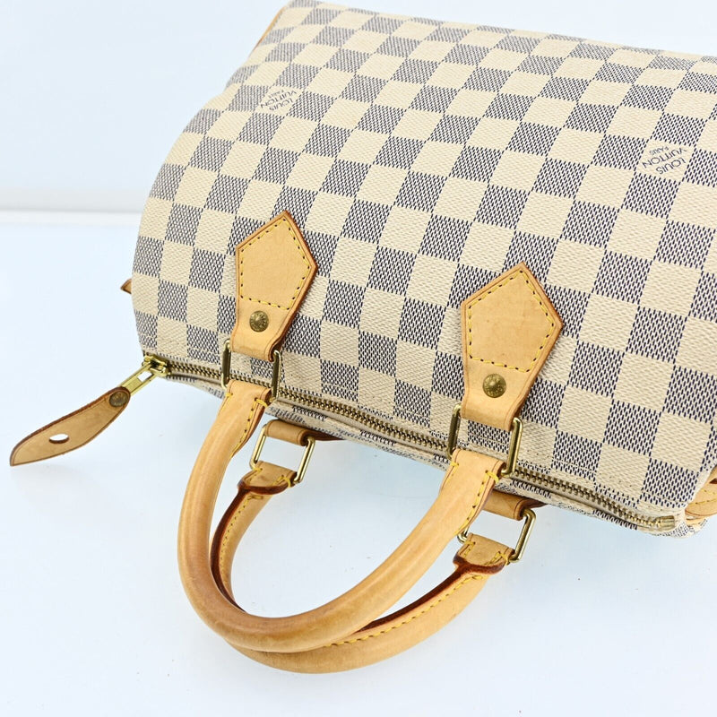 Louis Vuitton Damier Azur Speedy 25 Hand