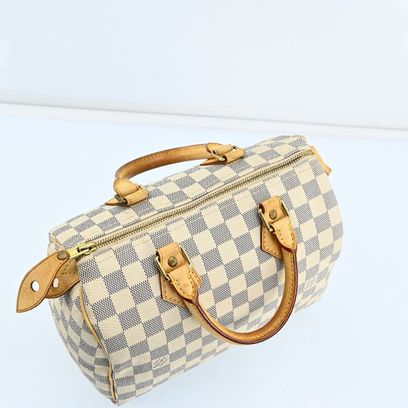 Louis Vuitton Damier Azur Speedy 25 Hand