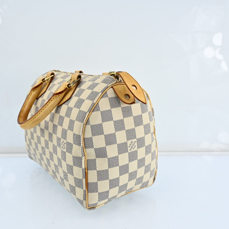 Louis Vuitton Damier Azur Speedy 25 Hand