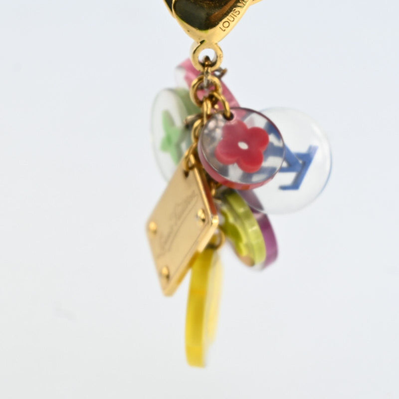 Louis Vuitton Key Ring Chain Flower Gold