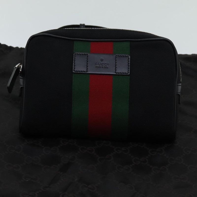 Gucci Web Sherry Line Waist Bag Canvas