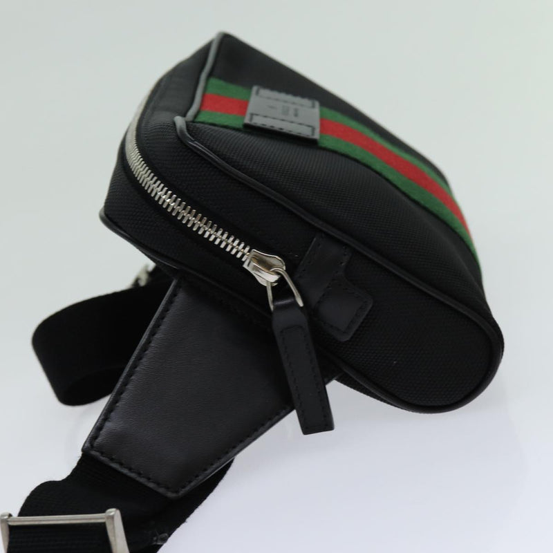 Gucci Web Sherry Line Waist Bag Canvas