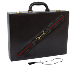 Gucci Horsebit Old Briefcase Leather Red