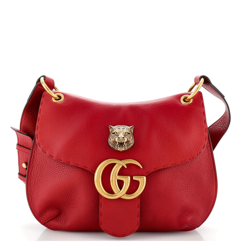 Gucci Gg Marmont Animalier Shoulder Bag