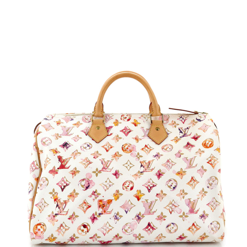 Louis Vuitton Speedy Handbag Watercolor