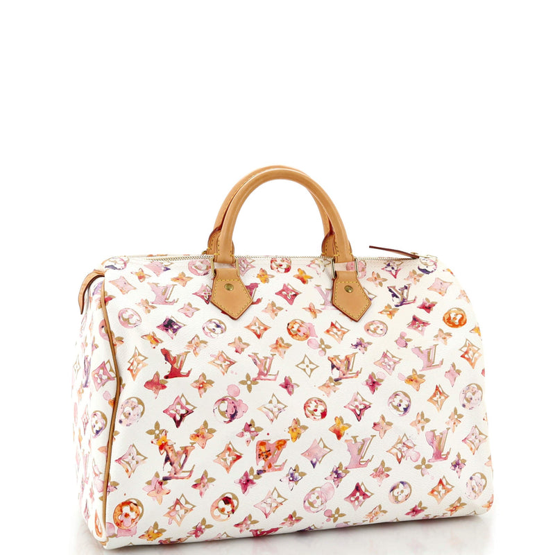 Louis Vuitton Speedy Handbag Watercolor