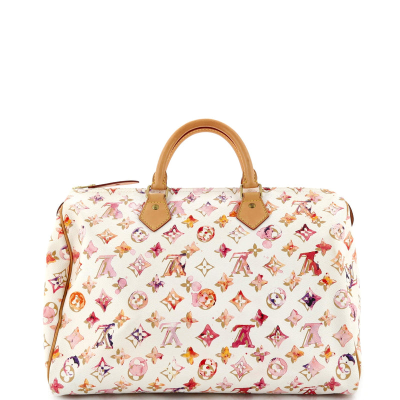 Louis Vuitton Speedy Handbag Watercolor