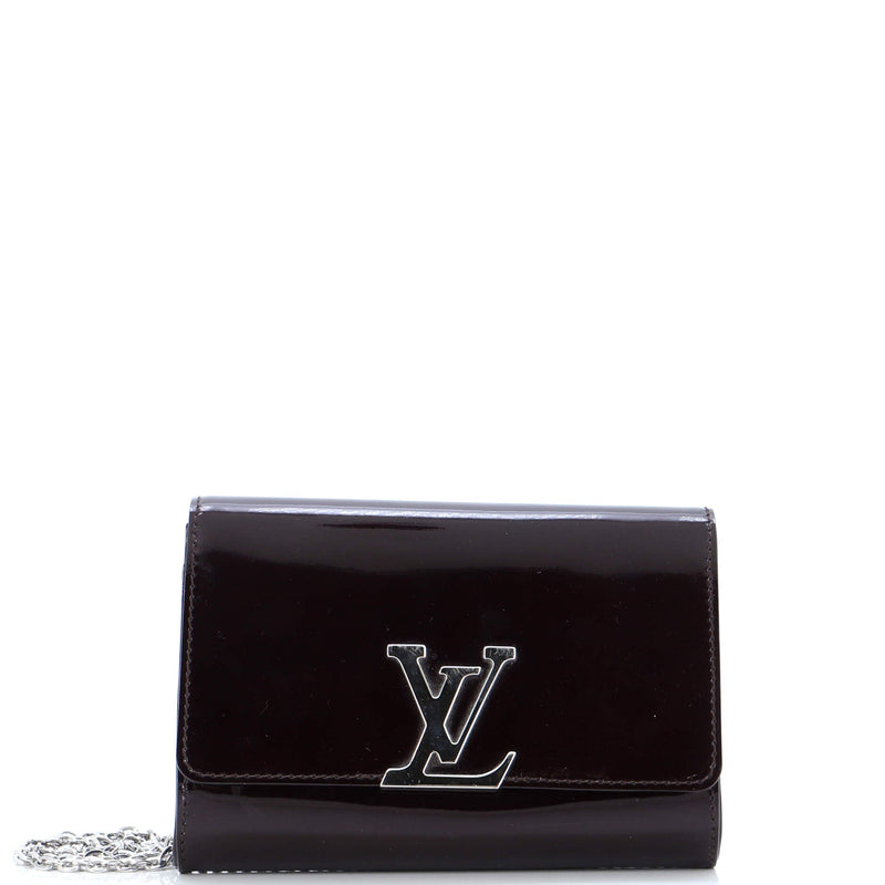 Louis Vuitton Chain Louise Clutch Patent