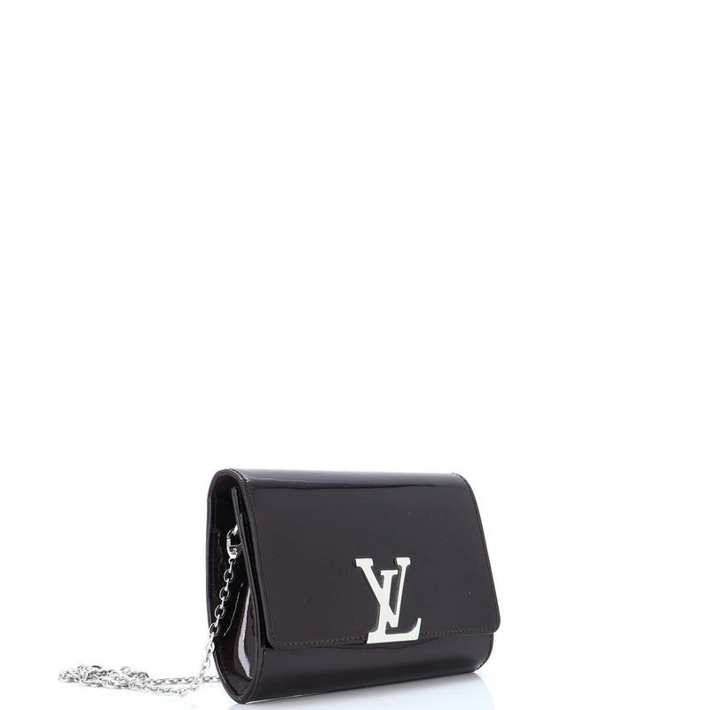 Louis Vuitton Chain Louise Clutch Patent