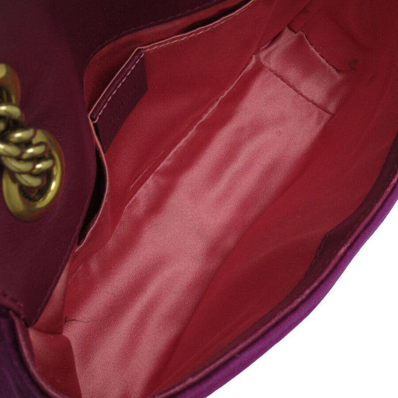 Gucci Shoulder Bag Purple Velvet