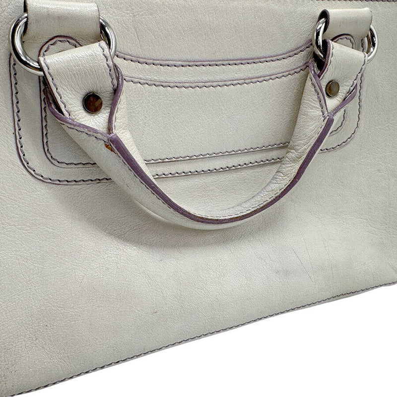 Celine Handbag White Leather