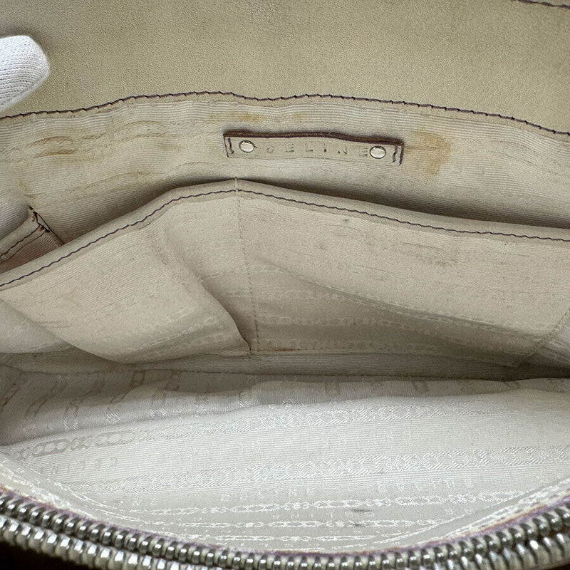 Celine Handbag White Leather