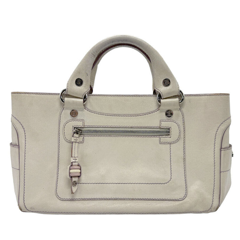 Celine Handbag White Leather