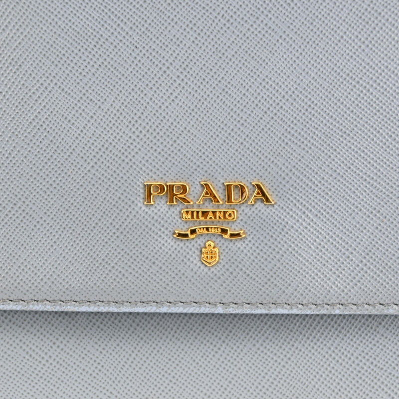 Prada Wallet Shoulder Bag Light Blue