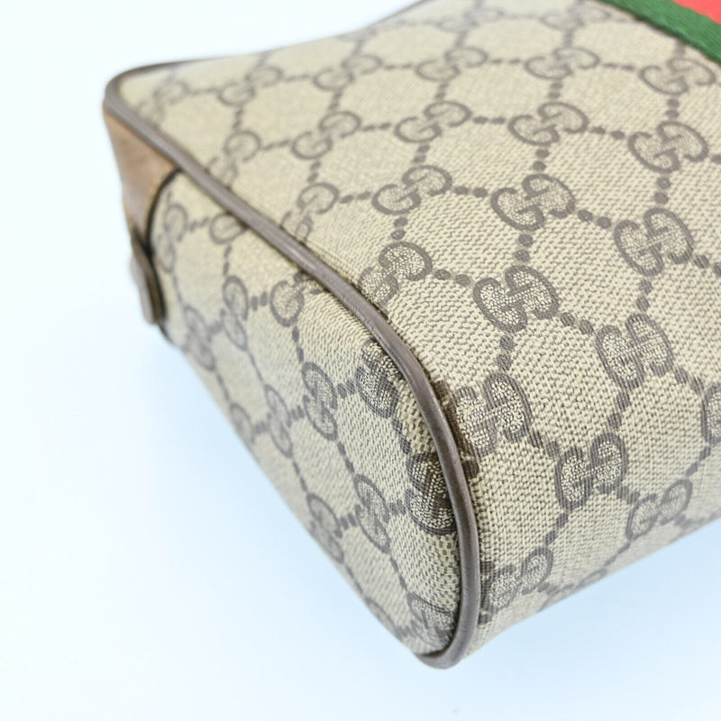 Gucci Web Sherry Line Clutch Bag Gg Pvc