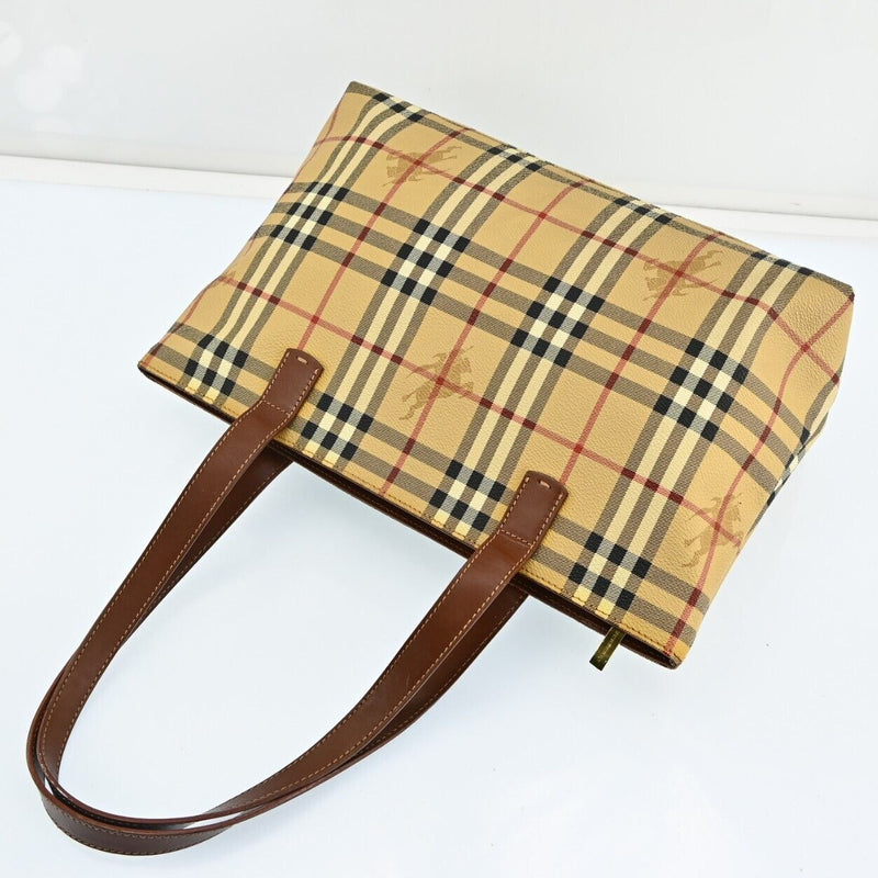 Burberry Nova Check Hand Bag Pvc