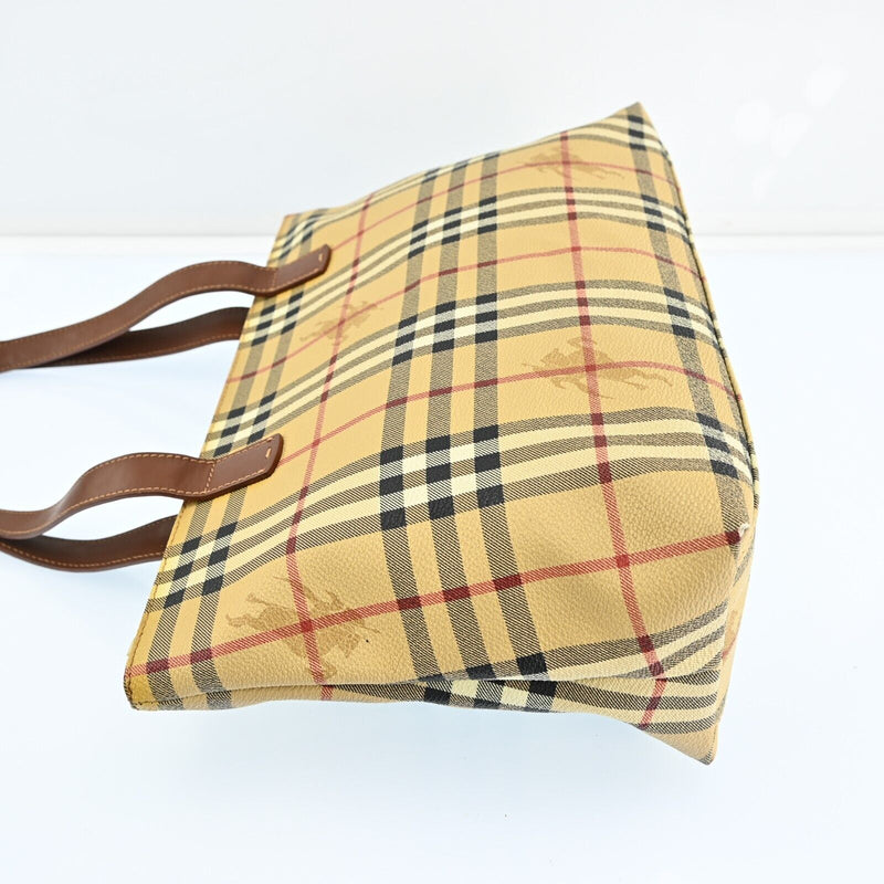 Burberry Nova Check Hand Bag Pvc