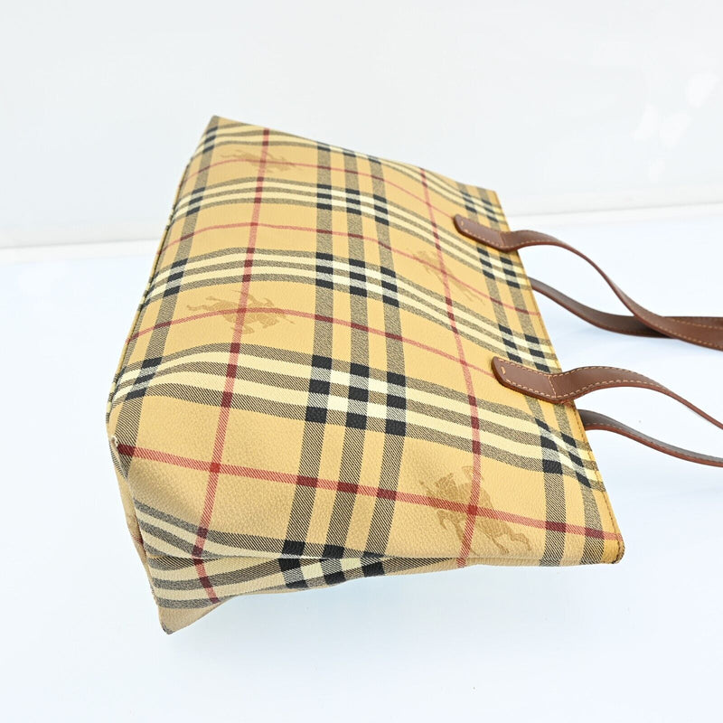 Burberry Nova Check Hand Bag Pvc