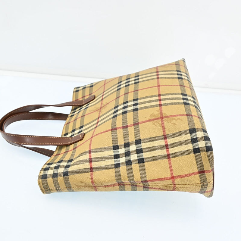 Burberry Nova Check Hand Bag Pvc