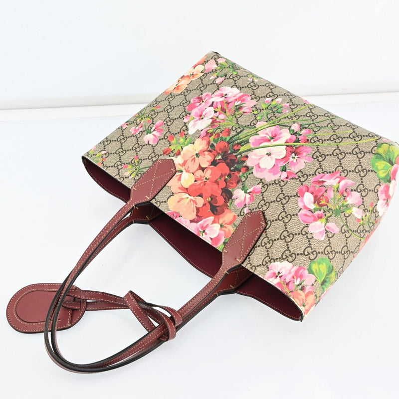 Gucci Gg Supreme Canvas Blooms Tote