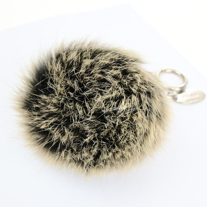 Fendi Logo Pompom Bag Charm Key Ring Fox