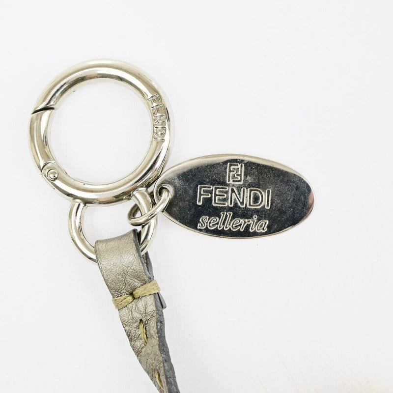 Fendi Logo Pompom Bag Charm Key Ring Fox