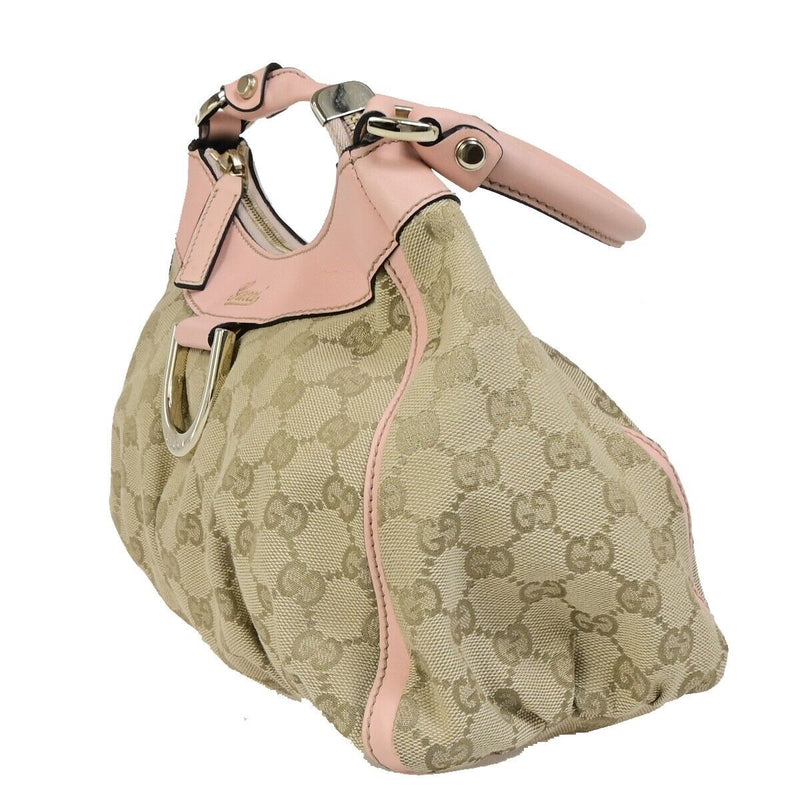 Gucci Gg Logo Abbey Shoulder Bag Canvas