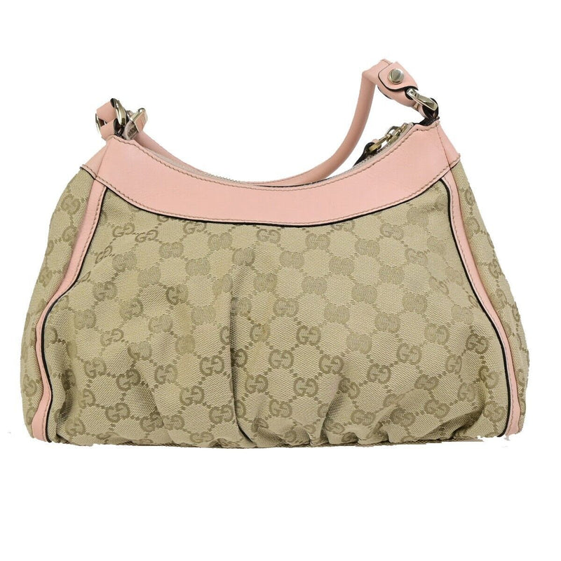 Gucci Gg Logo Abbey Shoulder Bag Canvas