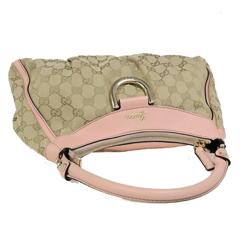 Gucci Gg Logo Abbey Shoulder Bag Canvas