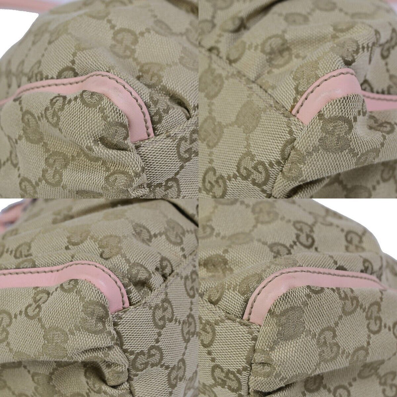 Gucci Gg Logo Abbey Shoulder Bag Canvas