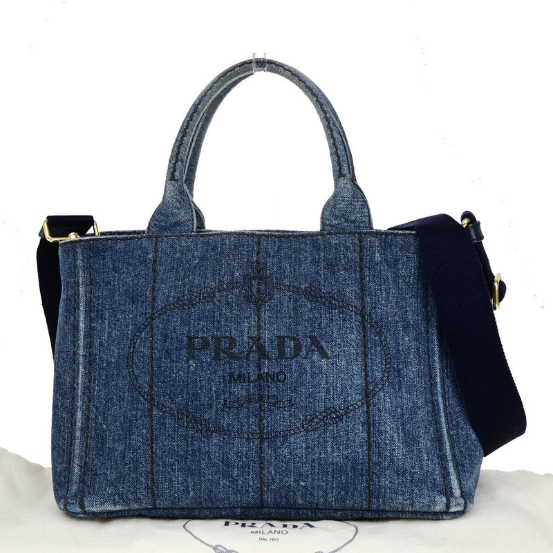 Prada Logo Canapa 2Way Shoulder Hand Bag