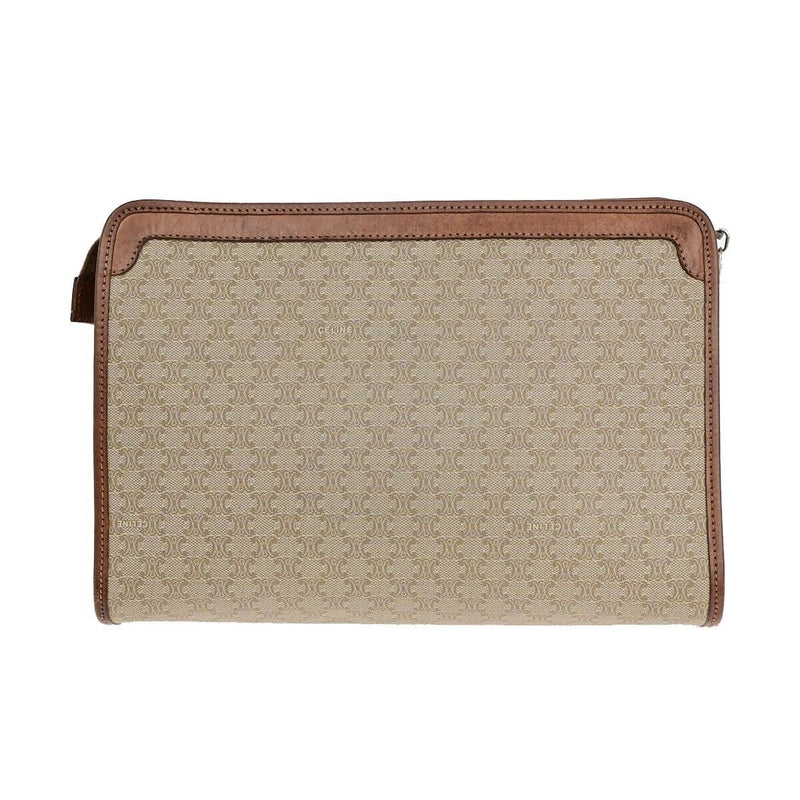 Celine Logo Macadam Pattern Clutch Hand