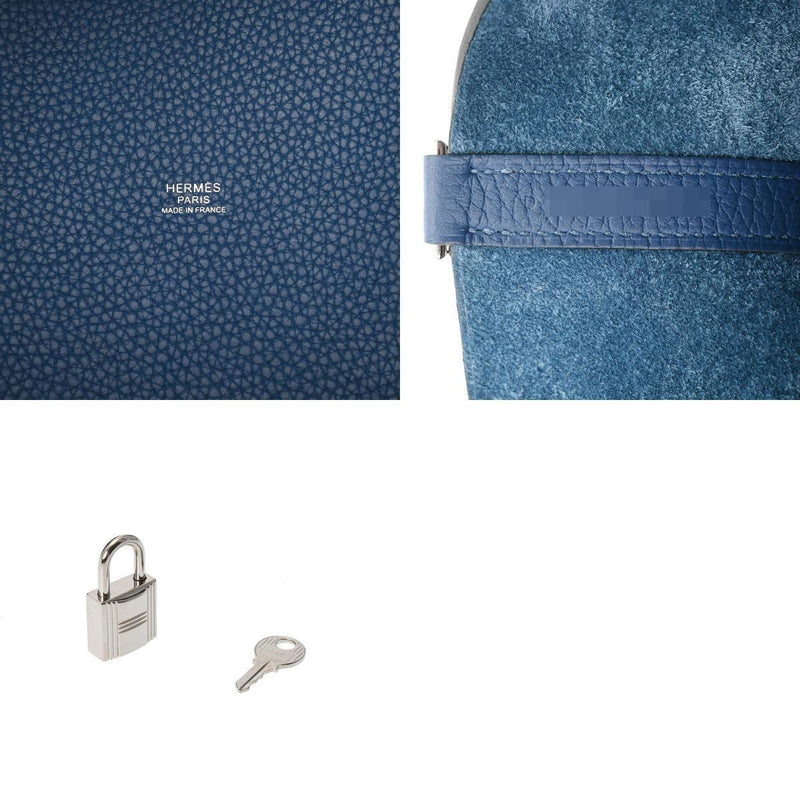 Hermes Picotin Lock Mm Eclat Bleu