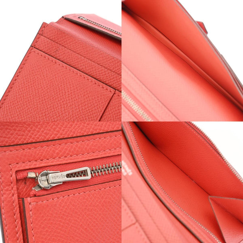 Hermes Bean Soufre Rose Jaipur Long