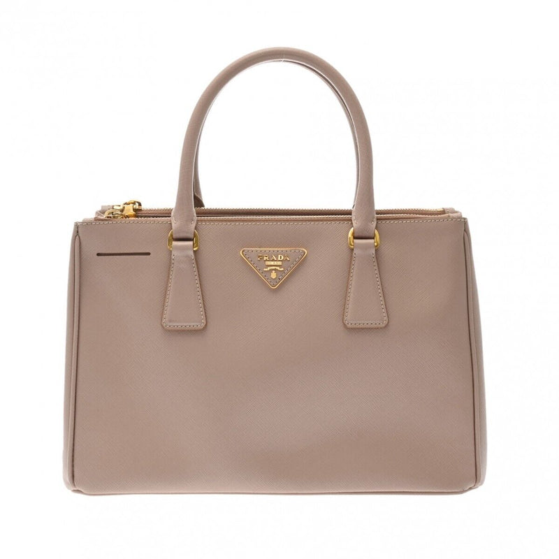 Prada Galleria 2Way Pink Beige Hand Bag