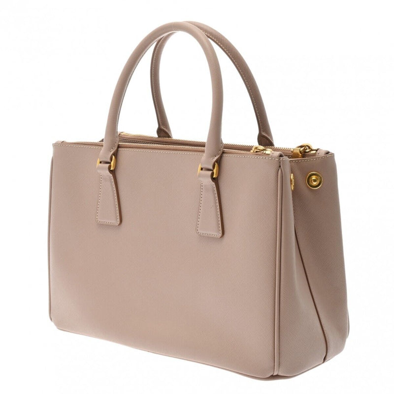 Prada Galleria 2Way Pink Beige Hand Bag