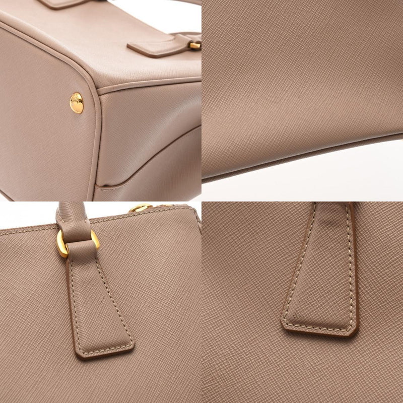 Prada Galleria 2Way Pink Beige Hand Bag