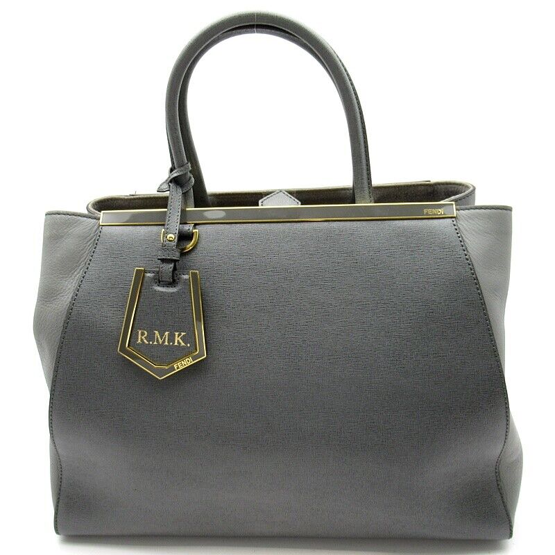 Fendi To Joule Leather Womenhandbag Gray