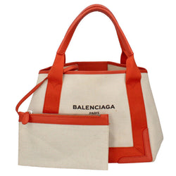 Balenciaga Navy Tote S Canvas / Leather