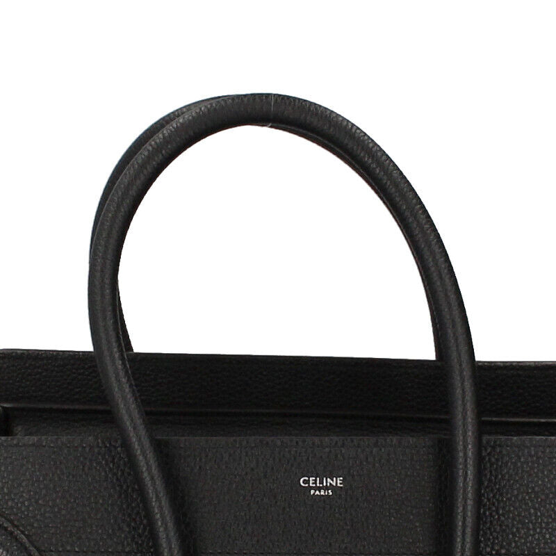 Celine Luggage Micro Shopper Drummed