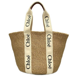 Chloe Woody Large Basket Beige