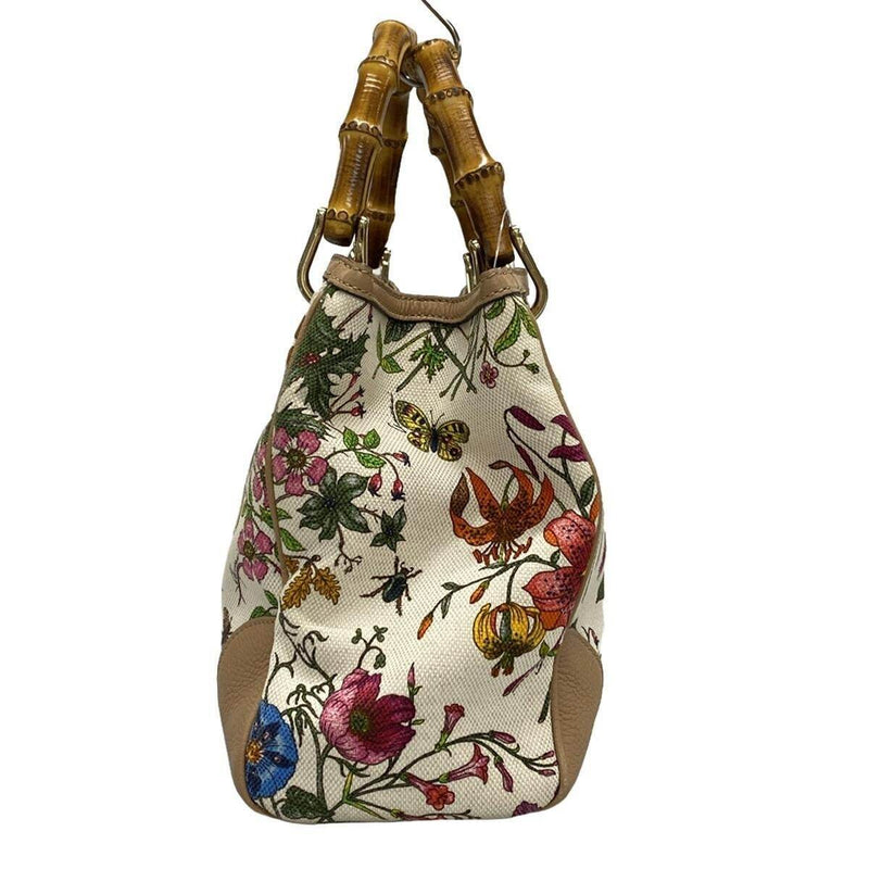 Gucci Bamboo Shopper /Flora Cream