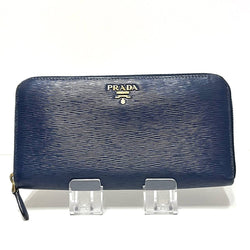 Prada - Navy Leather Long Wallet