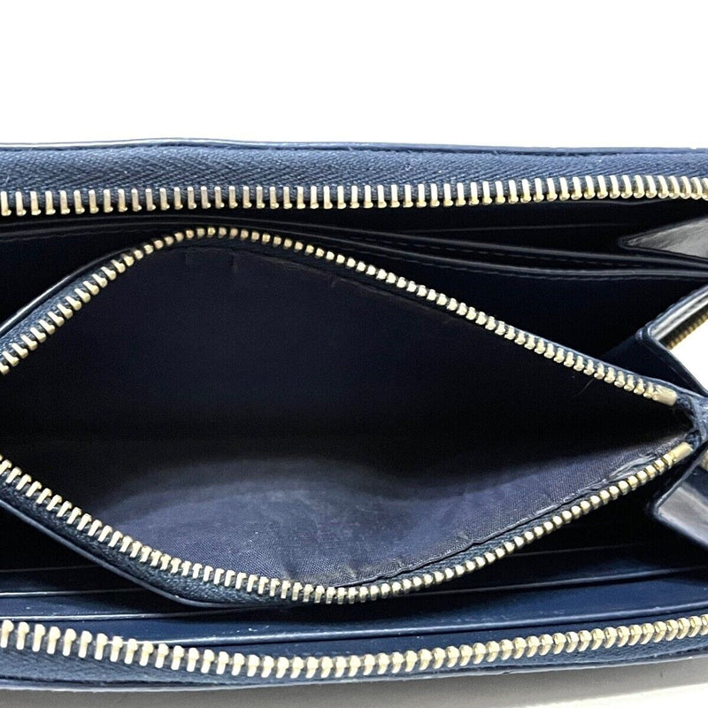 Prada - Navy Leather Long Wallet