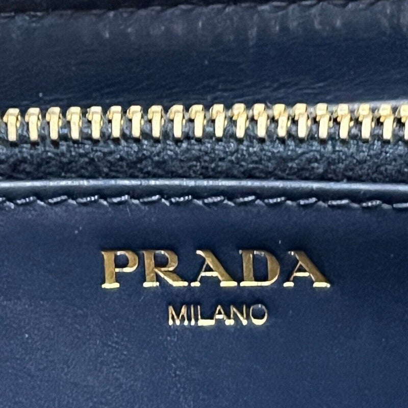 Prada - Navy Leather Long Wallet