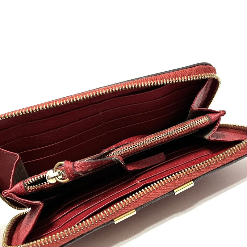 Chloe Mercy Long Zip Wallet Red