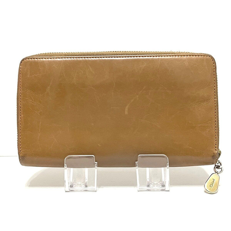 Chloe - Beige Brown Leather Long